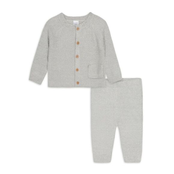 Modern Moments Baby Boy Or GirlSweater Set, Sz 12 Months, Soft Gray NWT Pocket - Picture 1 of 6
